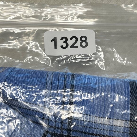 Men's Cal Top 2XLT Short Sleeve Plaid Checker Button Up Polyester Shirt Western - Picture 16 of 16